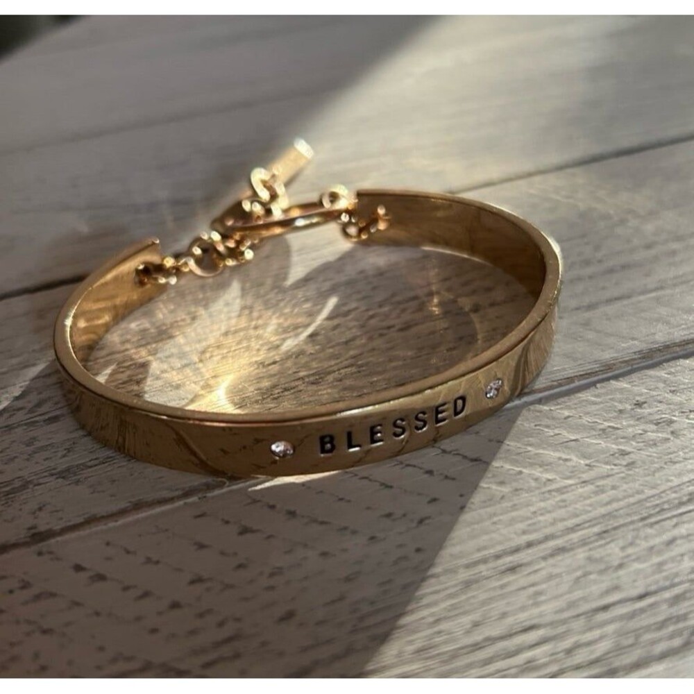 Gold plated BLESSED bracelet